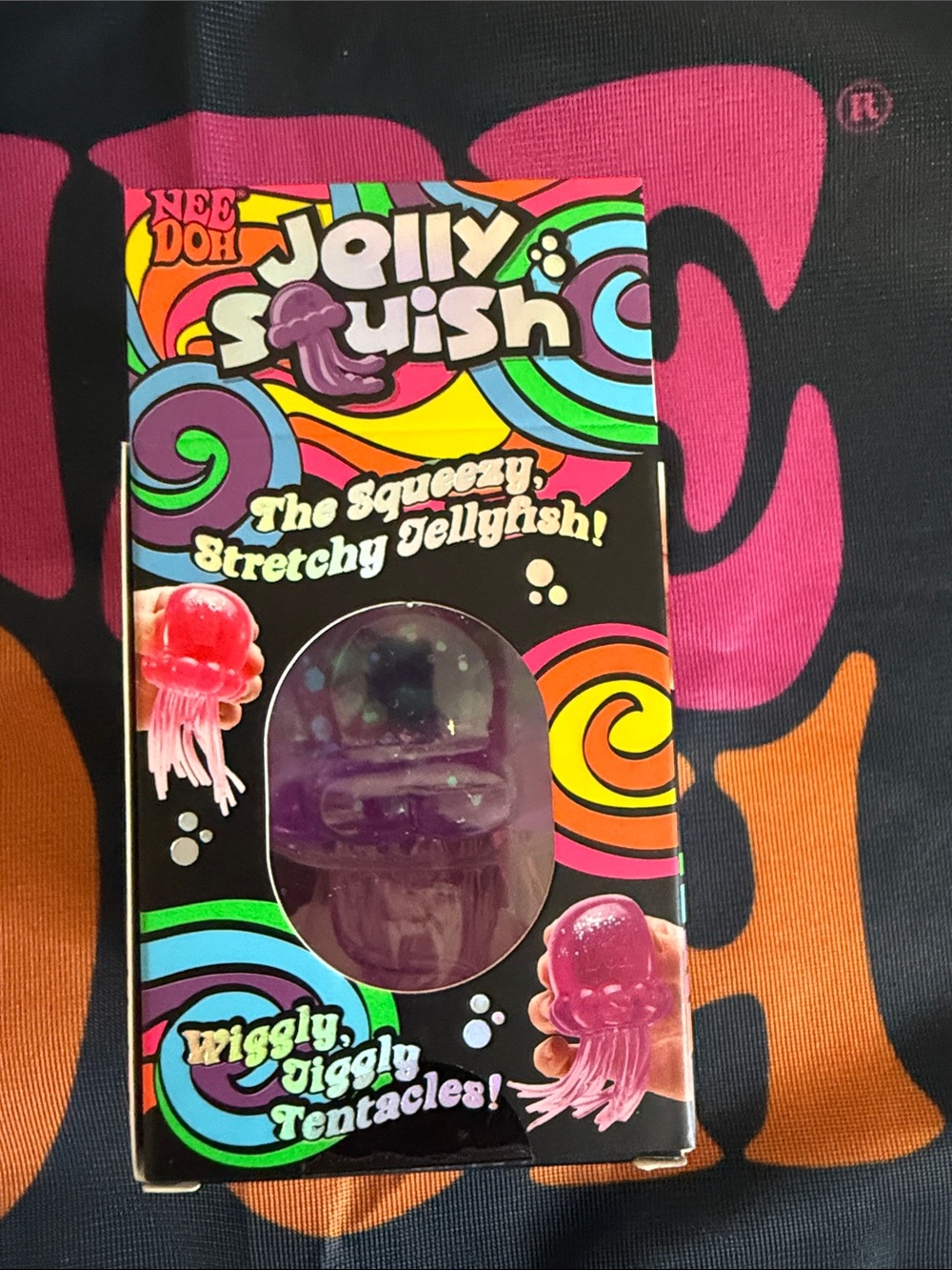 Needoh Jelly Squish Purple Sensory Toy - Super Solid Squish Authentic! - Picture 3 of 5